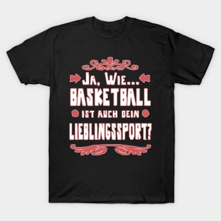 Basketball Korbleger Mädchen Frauen Korb Spruch T-Shirt